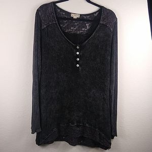 live and let live Women's Long Sleeve Tunic Sz XL